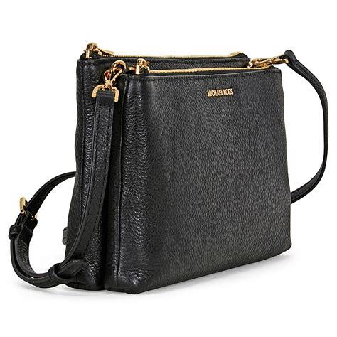 michael kors crossgrain leather double zip crossbody|Michael Kors Outlet .